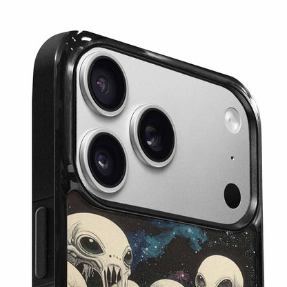 iPhone 17 Pro Max Case — Melting Aliens Pattern Alien Scifi, Custom Print Case Cover