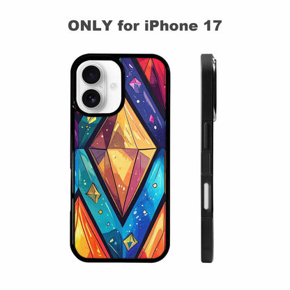 iPhone 17 Case — Vintage Summer Diamond Retro Vintage, Customized Protective Case