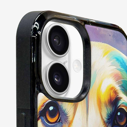iPhone 16 Plus Case — Golden Retriever Watercolor Art Pattern, Custom Art Phone Cover
