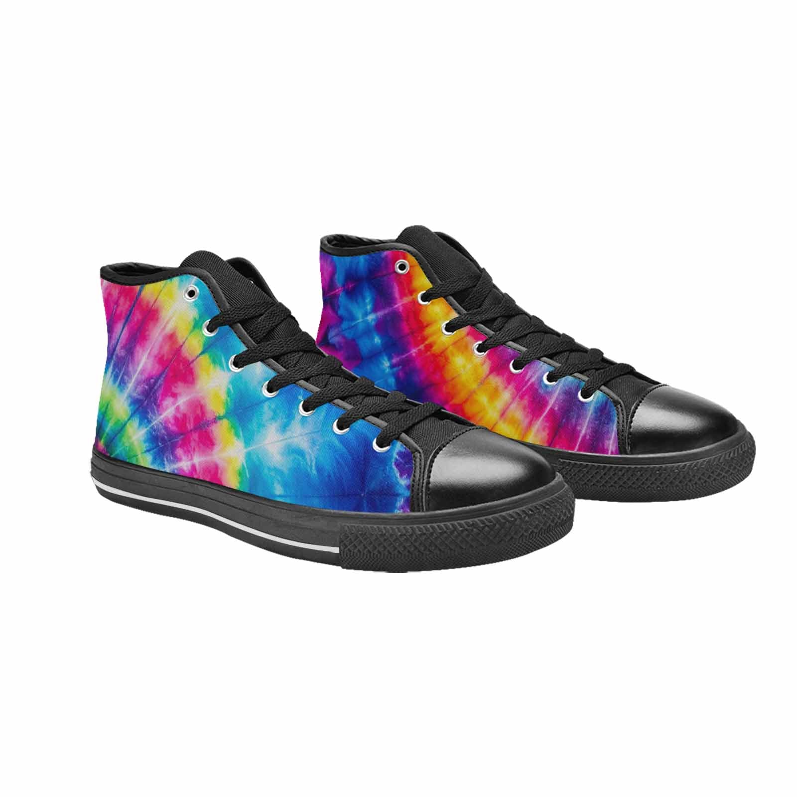 MEN'S Tie Dye Acid Wash Color High Top Canvas Grunge Sneakers
