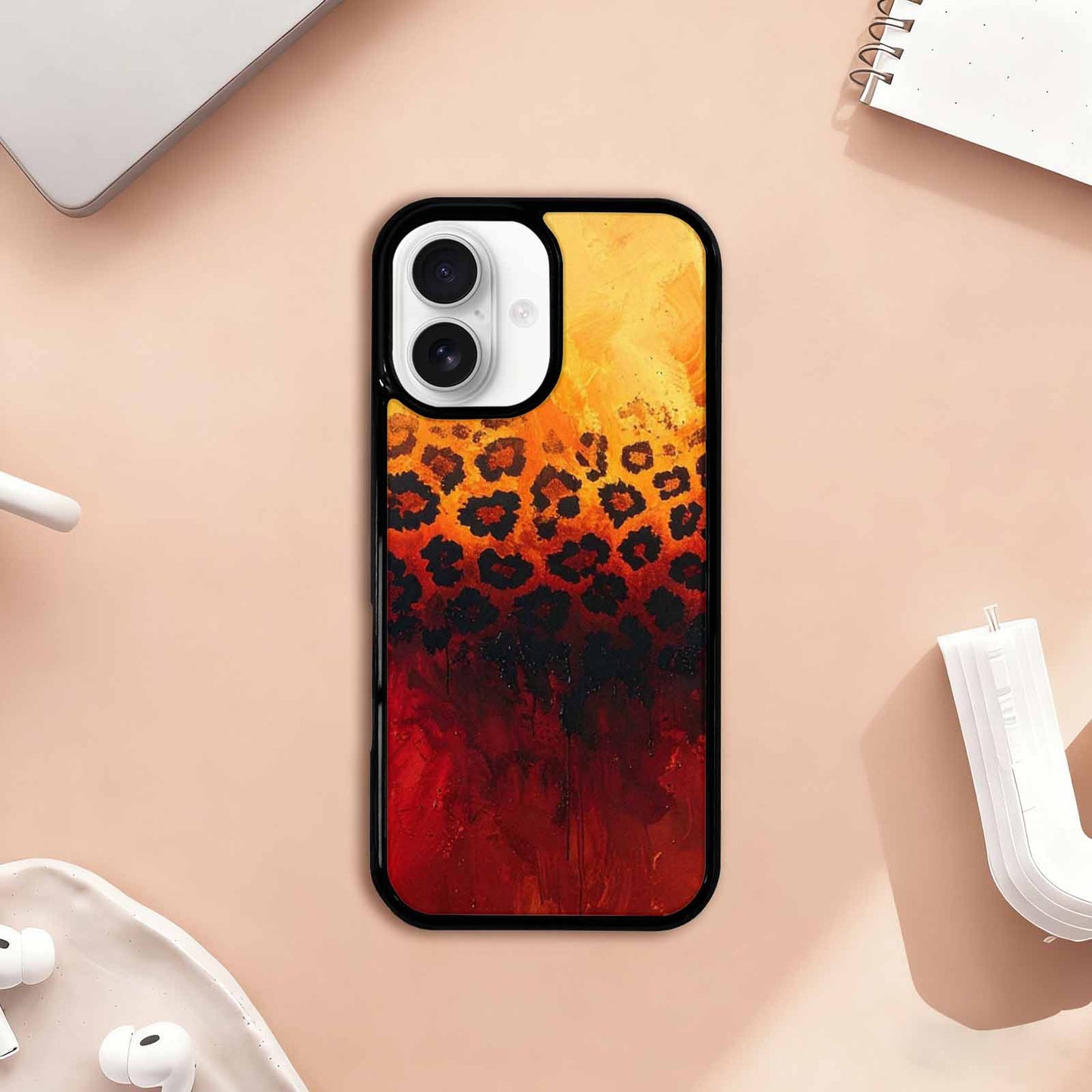 iPhone 17 Case — Seamless Repeating Pattern Of Animal Print, Customized Protective Case