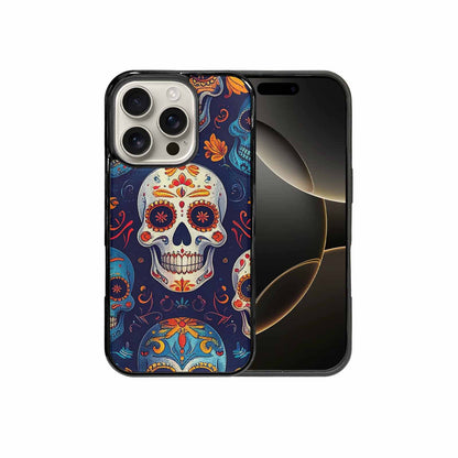iPhone 16 Pro Case — Day Dead Sugar Skull Art 100s, Custom Made Phone Cover
