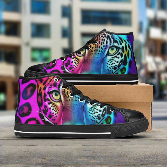 Chinese Dragon Magenta Gold Vivid MEN Bold Art - Freaky Shoes | Custom Art Sneakers