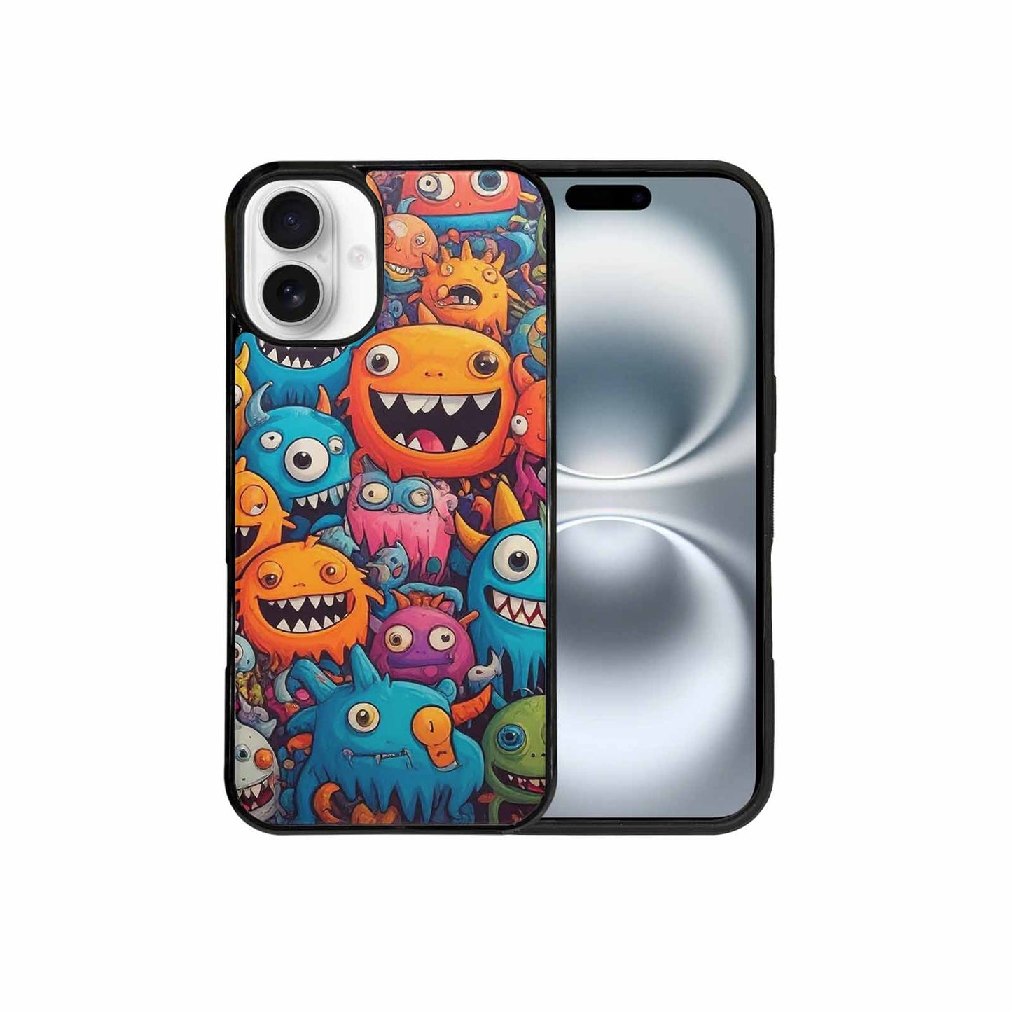 iPhone 16 Plus Case — Monsters General Cartoon Monst D4o, Custom Print Case Cover