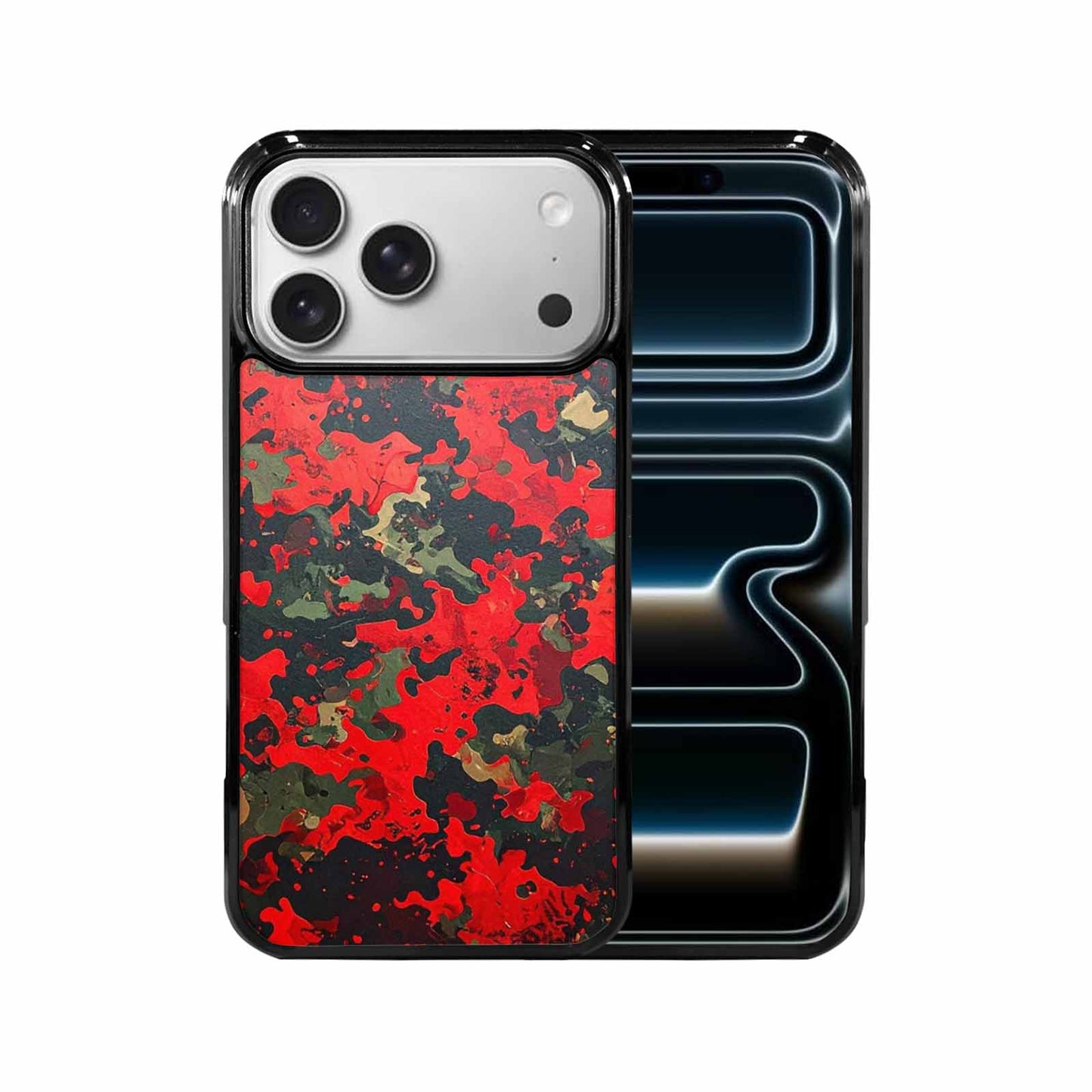 iPhone 17 Pro Max Case — Small Military Camouflage Blotch Camo, Customized Protective Case