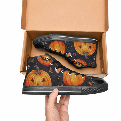 MEN'S Halloween High Top Canvas Vivid Custom Sneakers