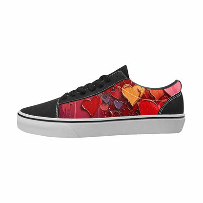MEN'S Hearts Full Color Canvas Boutique Surreal Custom Shoes