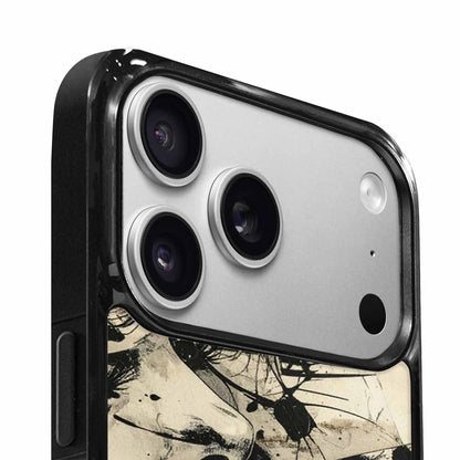 iPhone 17 Pro Case — Black And White Solid Black Retro, Customized Protective Case