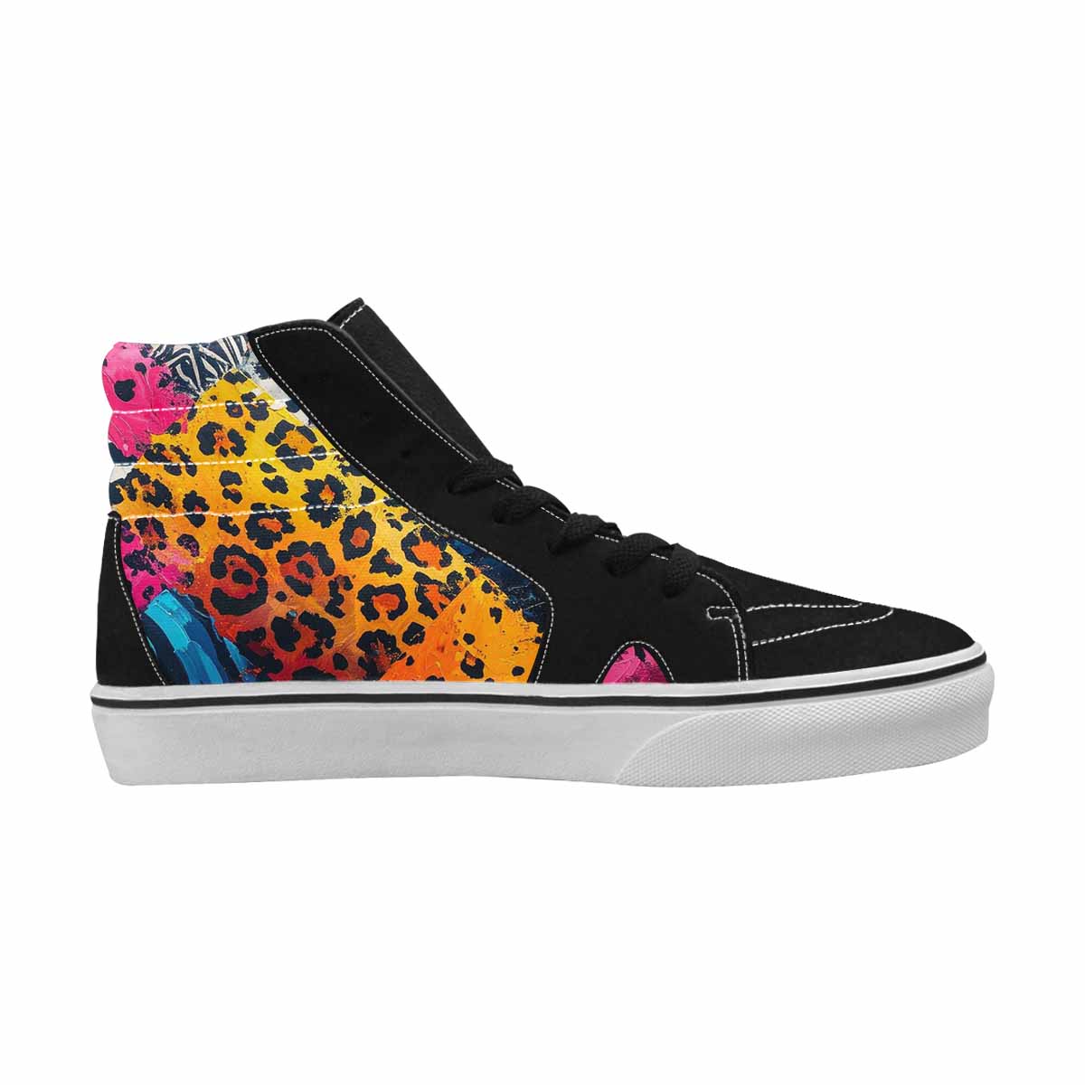 MEN'S Full Color Vibrant Animal High Top Canvas Dark Academia Sneakers