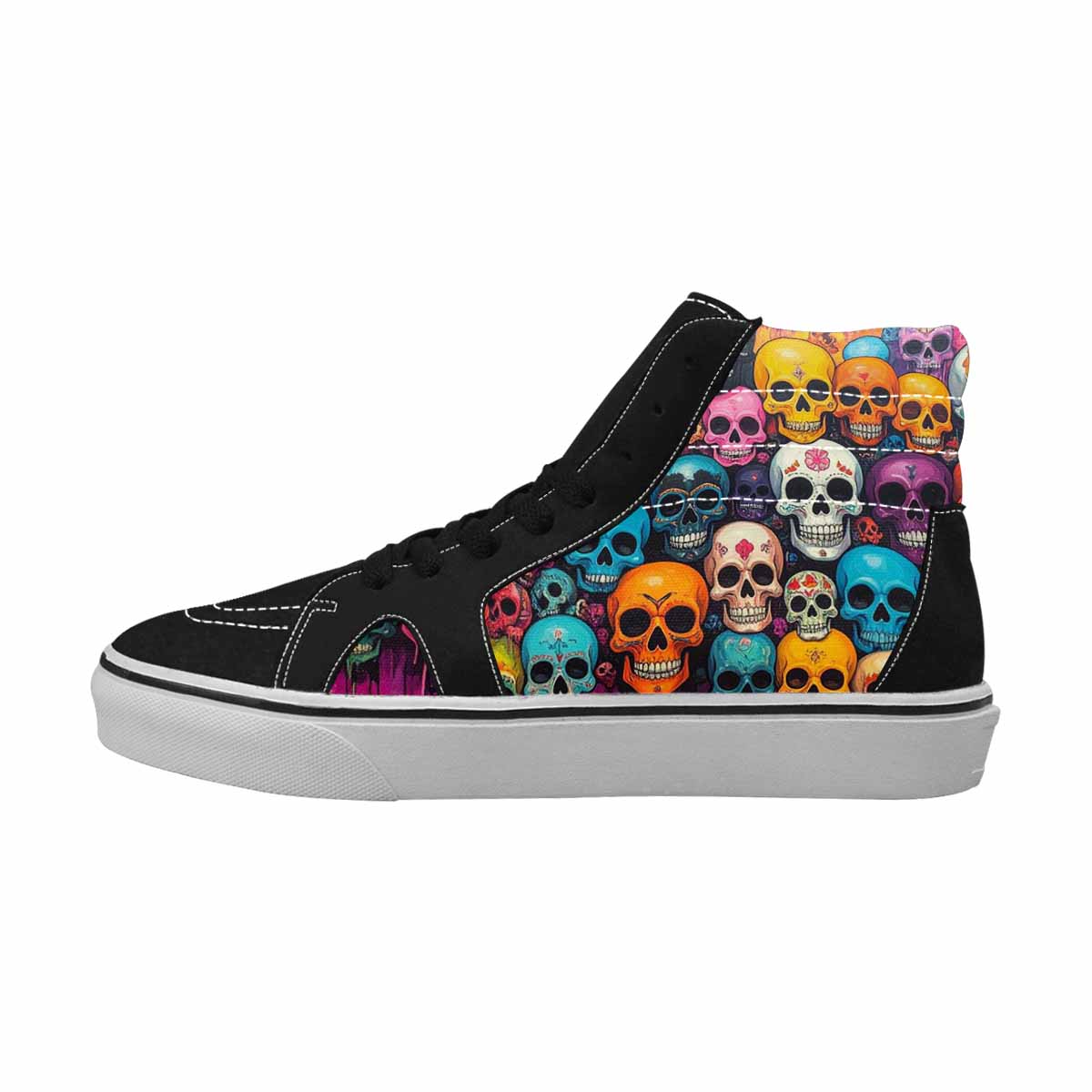 MEN'S Skulls (general) Skulls High Top Canvas Vivid Sneakers