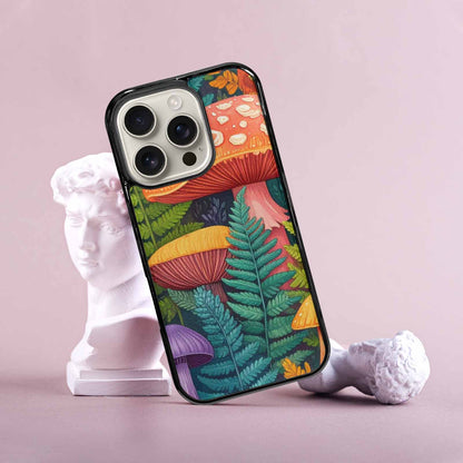 iPhone 16 Pro Case — Mushrooms Botanicalmushrooms P, Custom Printed Phone Case
