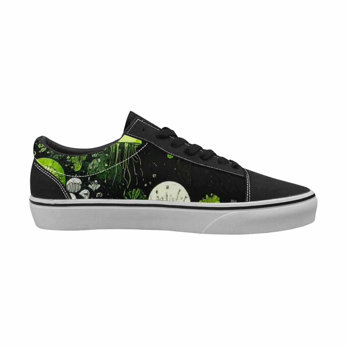 WOMEN'S Sea Creature Burst Lace-Up Canvas Vivid Custom Sneakers