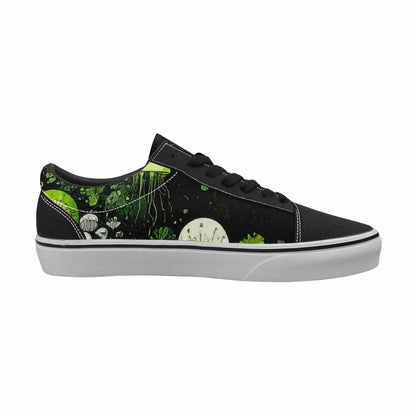WOMEN'S Sea Creature Burst Lace-Up Canvas Vivid Custom Sneakers