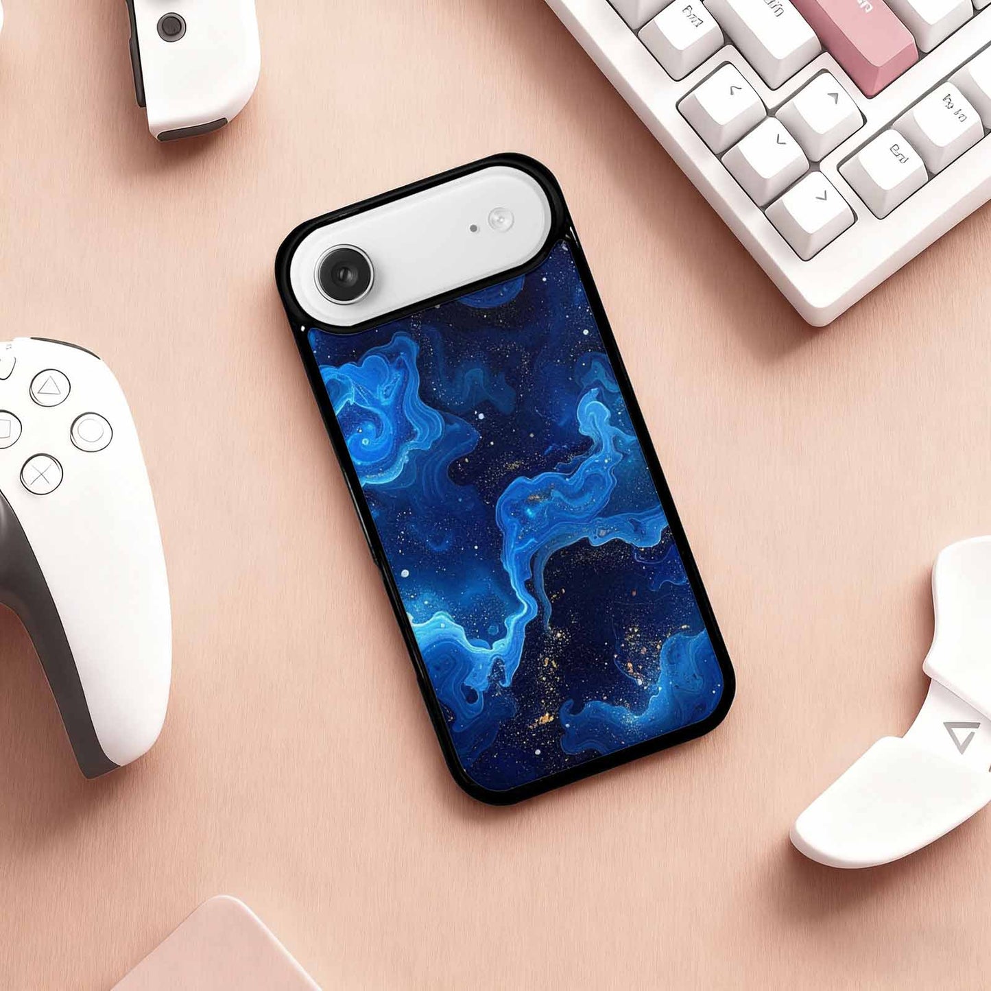 iPhone 17 Air Case — Galaxy Art Blue Starfield Small Galaxy, Customized Protective Case