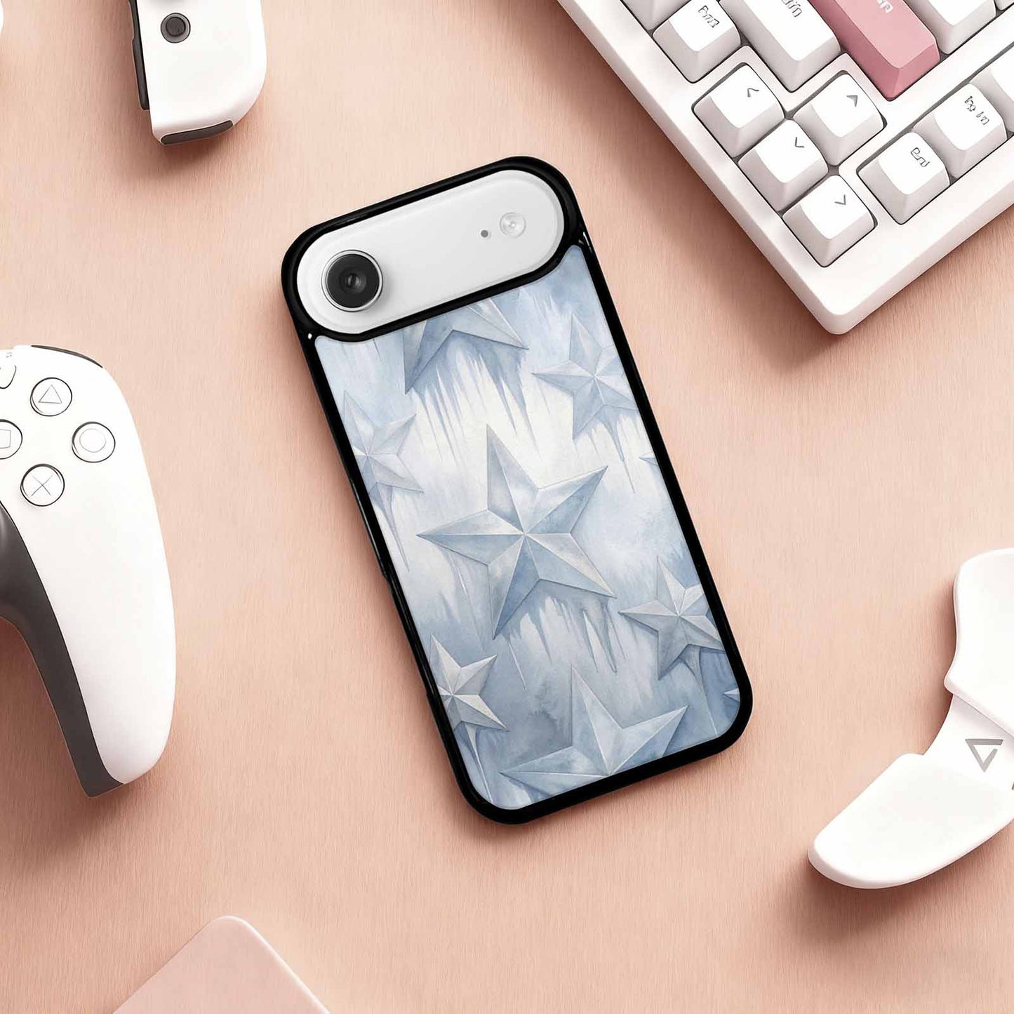 iPhone 17 Air Case — Seamless Tileable Pattern Of Overlapping Galaxy, Custom Printed Phone Case
