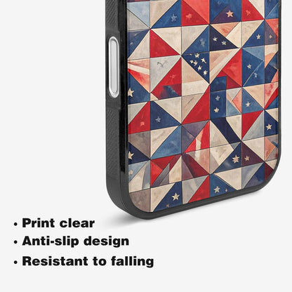 iPhone 16 Case — Small American Flag Stars And Stripes, Personalized Phone Case