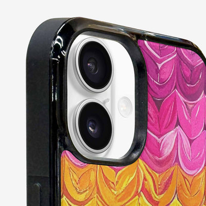 iPhone 16 Plus Case — Pansexual Flag Color Theme Small Rainbow, Customized Protective Case