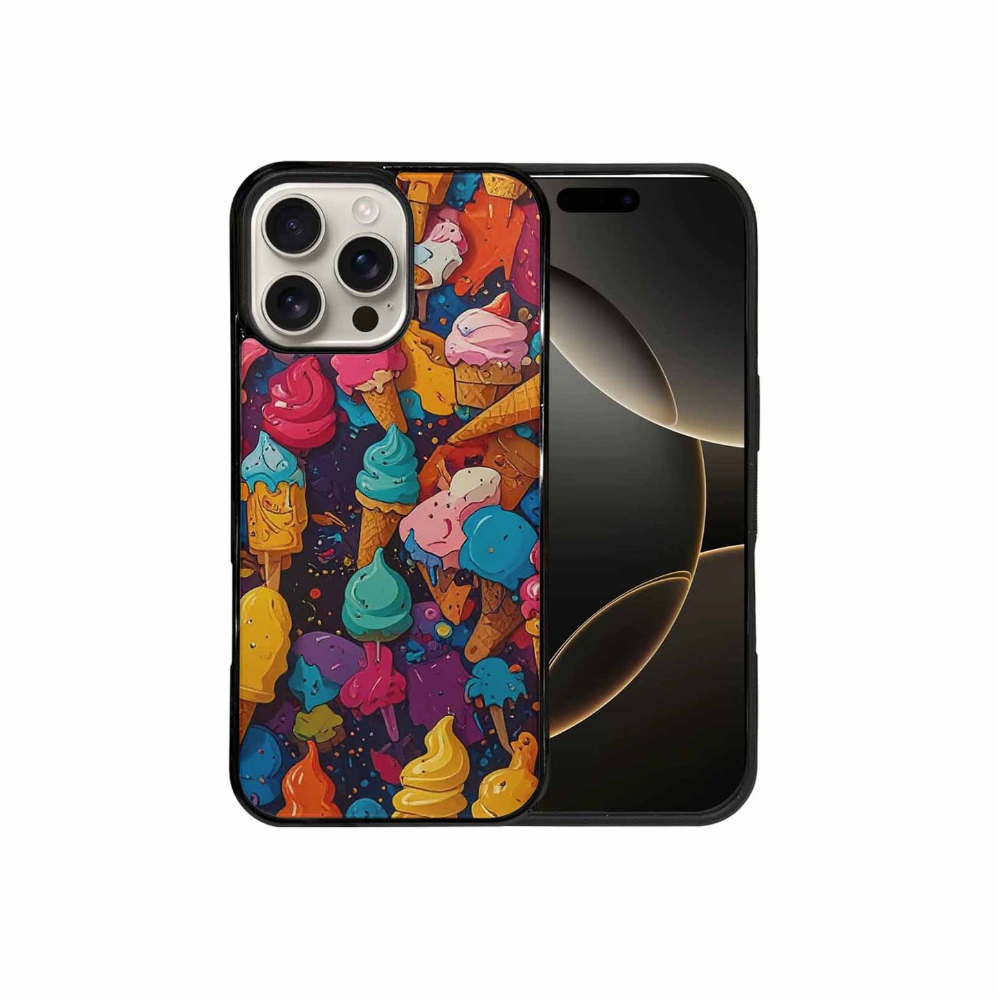iPhone 16 Pro Max Case — Ice Cream Motif Ice Cream Motifs, Personalized Phone Case