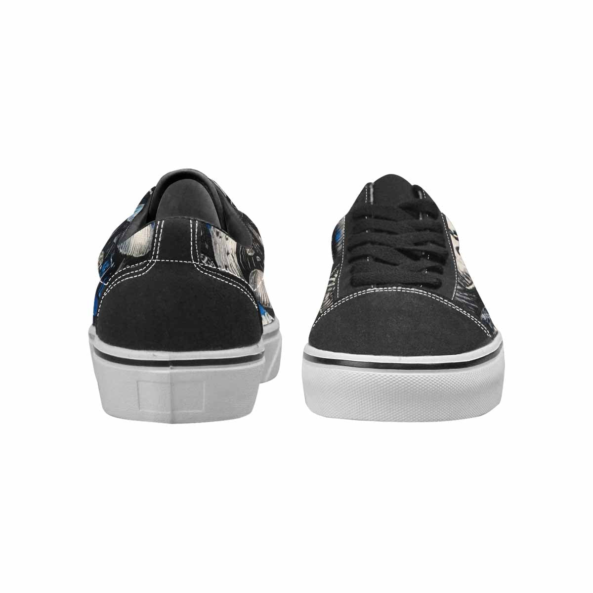 WOMEN'S Mushrooms (general) Lace-Up Canvas Vivid Custom Sneakers