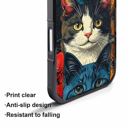 iPhone 17 Air Case — Vintage Paw Print Cat Retro Vintage, Custom Printed Phone Case