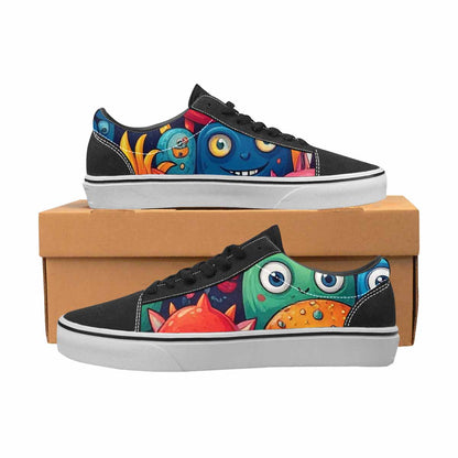 WOMEN'S Cartoon Monster Character Canvas Lace-Up Neon Fantasy Shoes