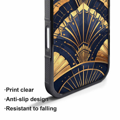 iPhone 17 Pro Max Case — Art Deco Illustration Pattern Original Art, Unique Phone Case Design