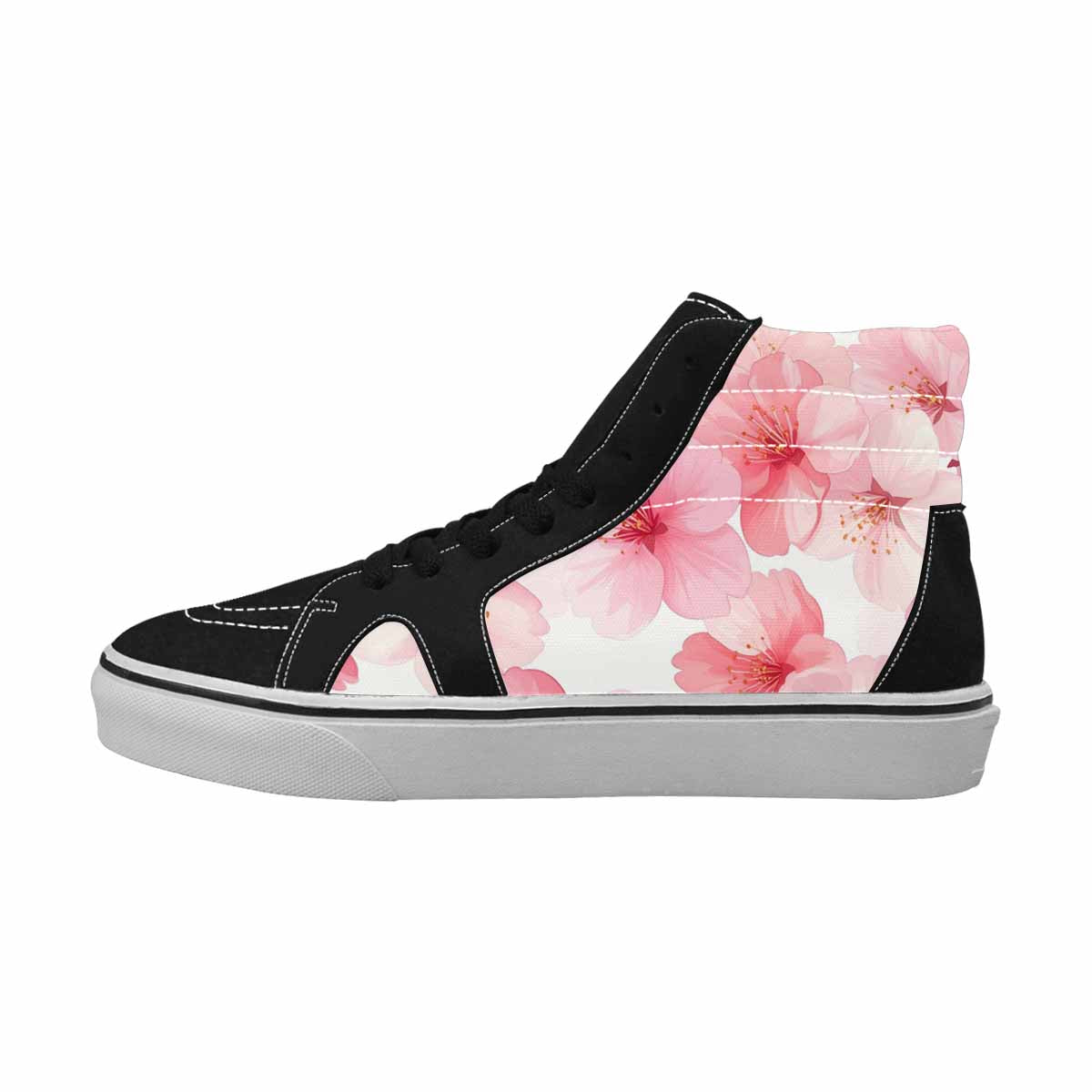 WOMEN'S Japanese Cherry Blossom High Top Canvas Y2K Custom Sneakers