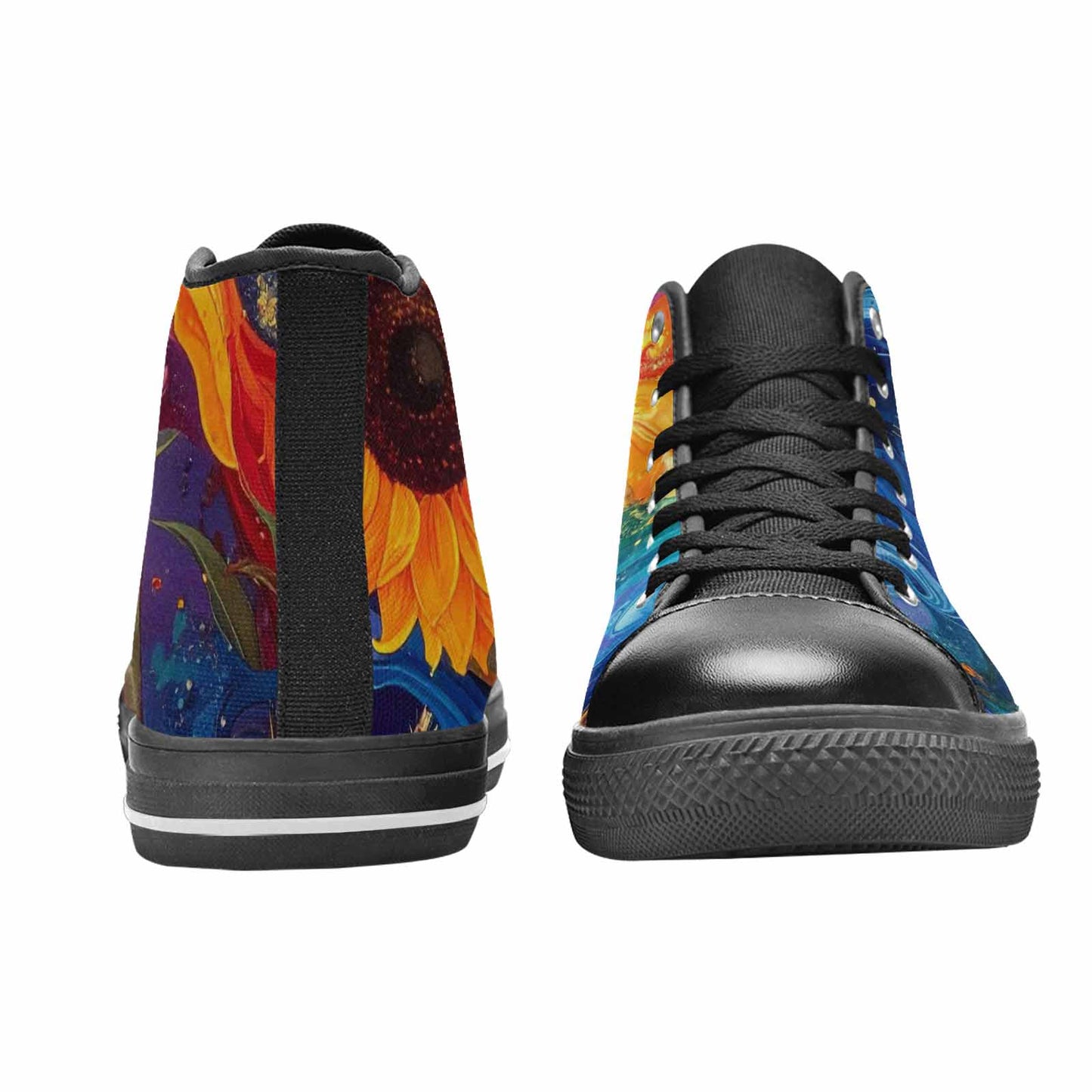 MEN'S Blend All Versions High Top Canvas Vibrant Chaos Sneakers