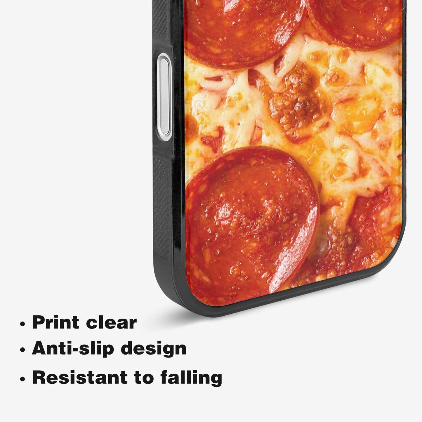 iPhone 16 Plus Case — Pepperoni Pizza Print Custom, Custom Print Case Cover
