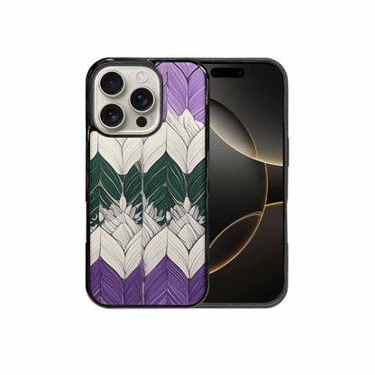 iPhone 16 Pro Case — Genderqueer Flag Color Theme Small Rainbow, Custom Phone Case