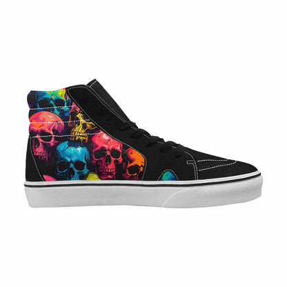 MEN'S 1000s Skulls Digital Camo High Top Canvas Dark Academia Sneakers