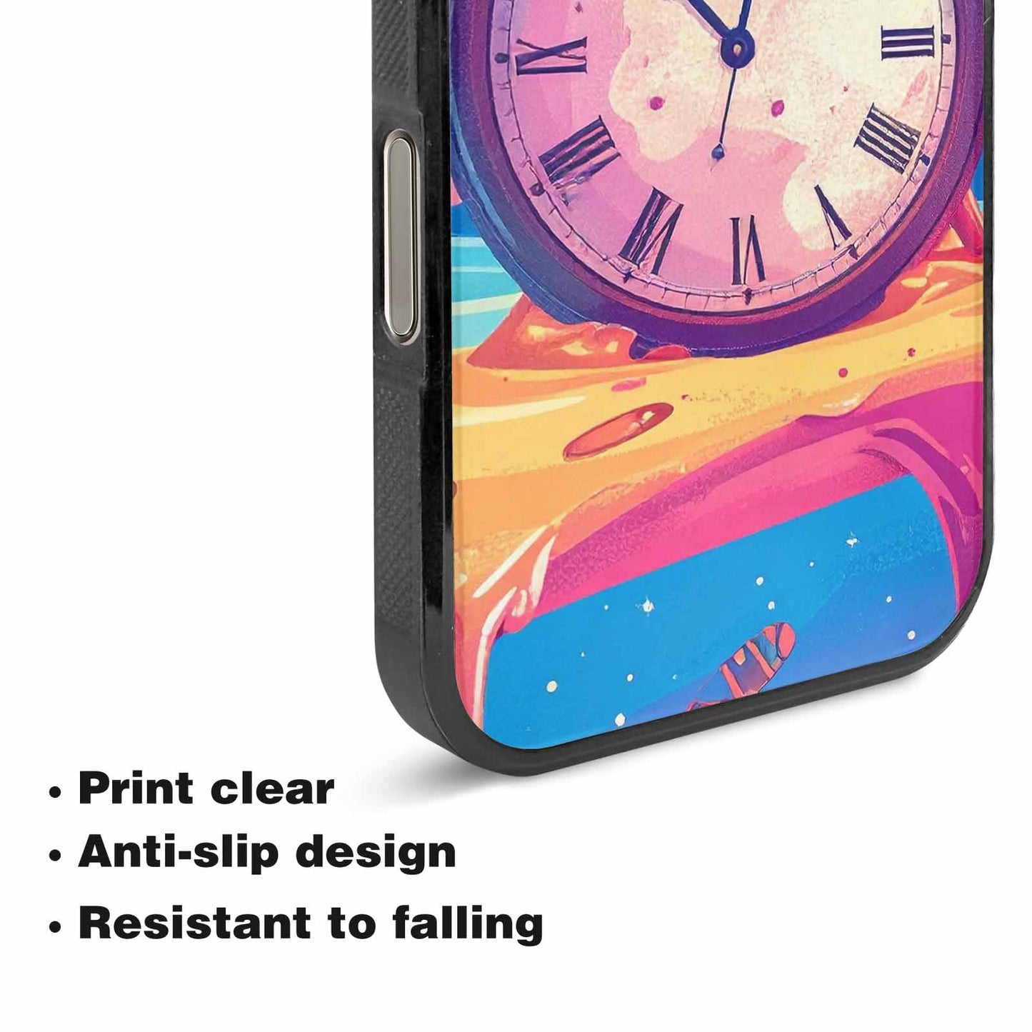 iPhone 16 Pro Max Case — Salvadore Dali Surrealist Dreamscape Pattern Melting, Custom Print Case Cover