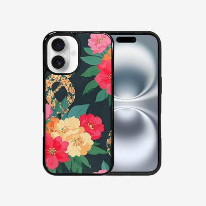 iPhone 16 Case — Floral Snake Print, Custom Designed Case Cover