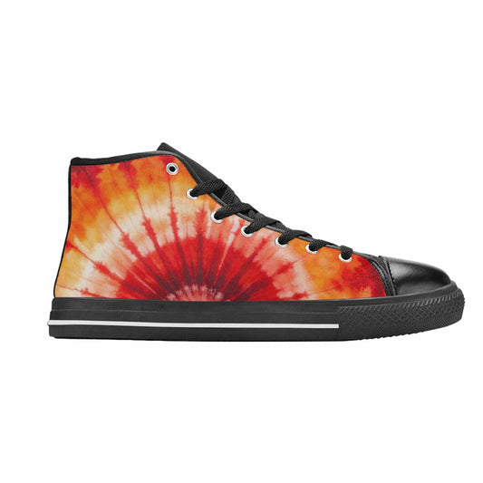 WOMEN'S Tie Dye - High Top Canvas Aesthetic Custom Shoes