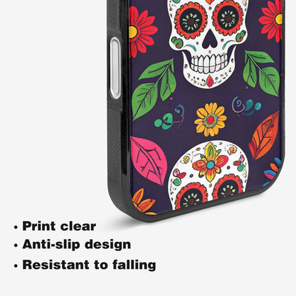 iPhone 16 Case — Sunflowers Hundreds Of Skulls Art Seamless, Customized Protective Case