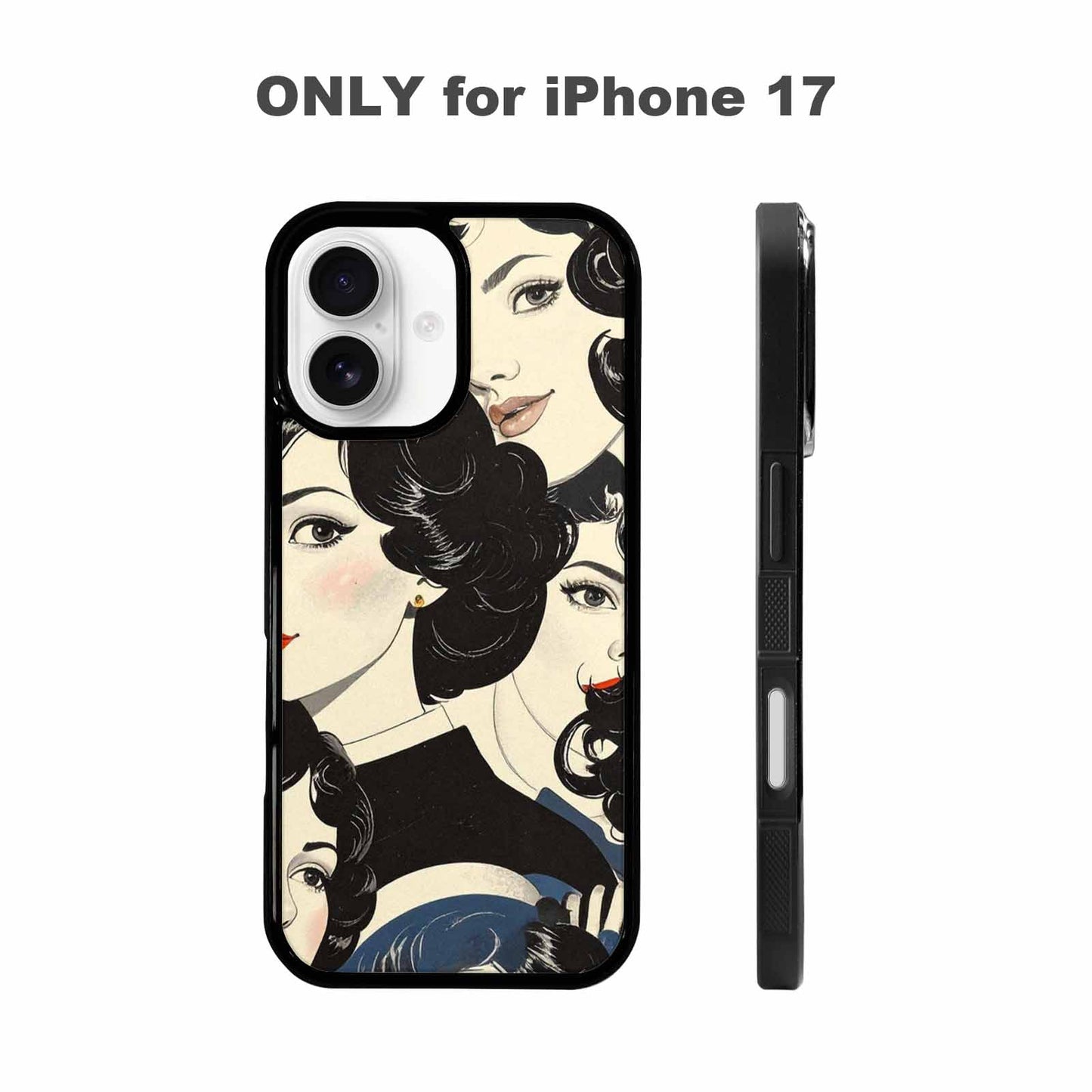 iPhone 17 Case — Seamless Repeating Pattern Of Retro Vintage, Original Design Phone Case