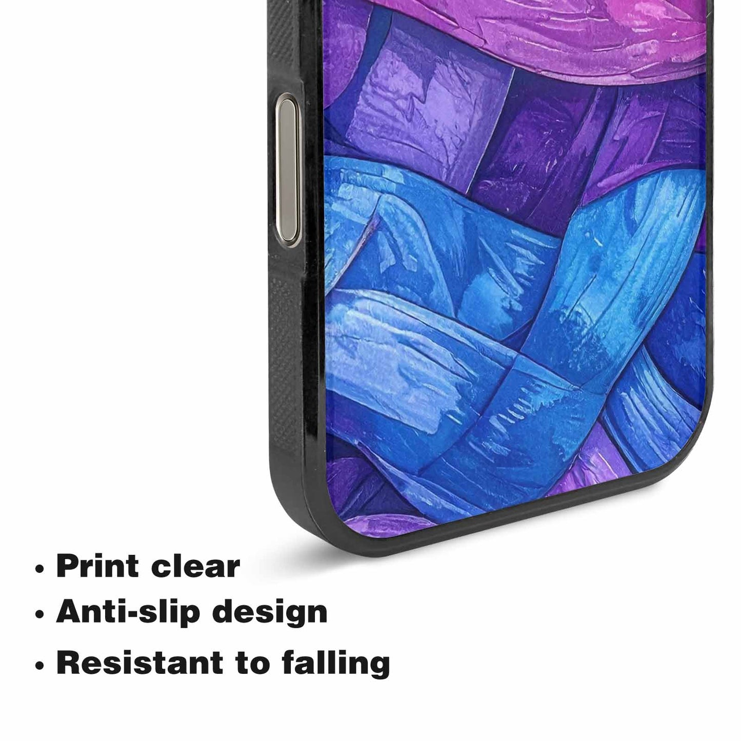 iPhone 16 Pro Max Case — Bisexual Flag Color Theme Small Rainbow, Custom Printed Phone Case