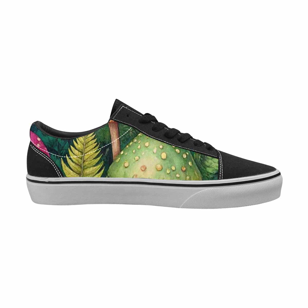 WOMEN'S Mushrooms  Botanical Mushrooms Lace-Up Canvas Y2K Shoes
