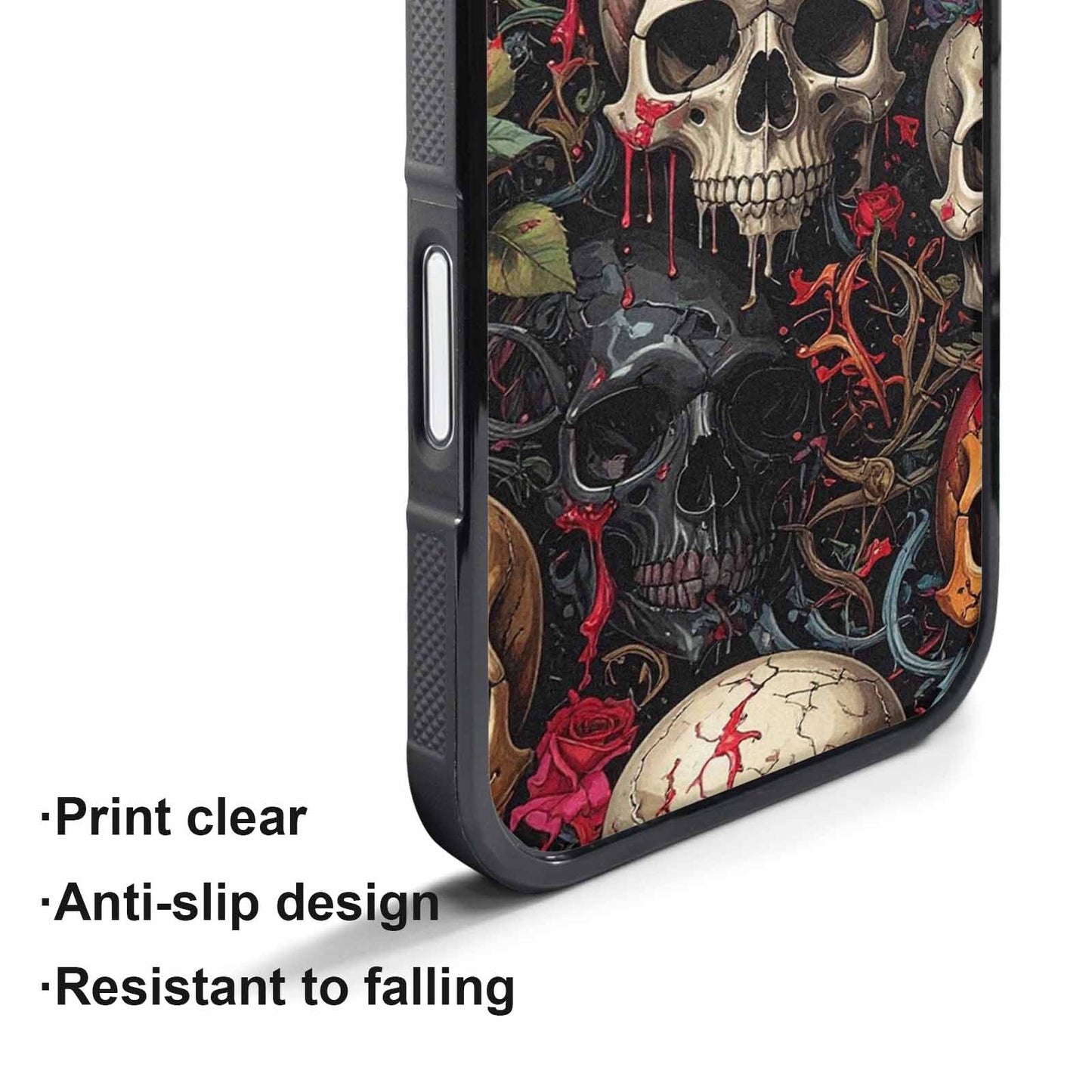 iPhone 17 Pro Max Case — Skulls And Rosesmelting Skulls A Gothic, Unique Phone Case Design