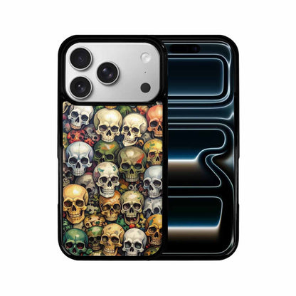 iPhone 17 Pro Case — Skulls Pattern Hundreds Of Sma Gothic, Custom Made Phone Cover