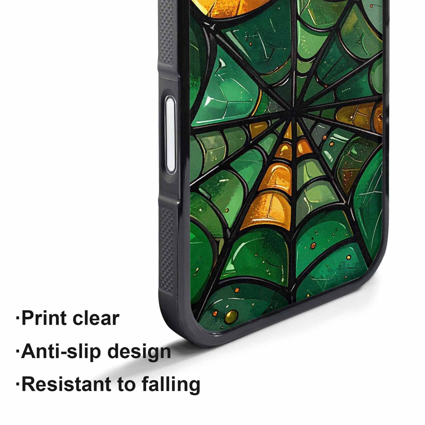 iPhone 17 Air Case — Metallic St Patricks Spider Original Art, Custom Made Phone Cover