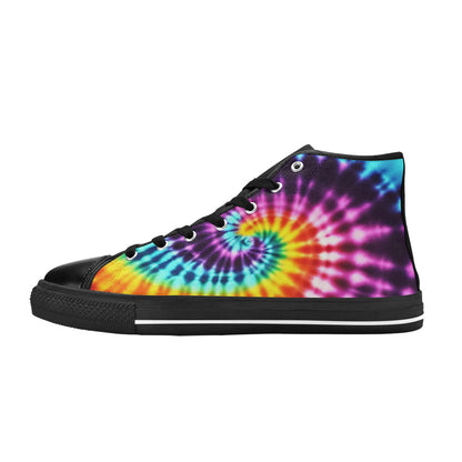 MEN'S Cc Tie Dye Art High Top Canvas Y2K Custom Sneakers