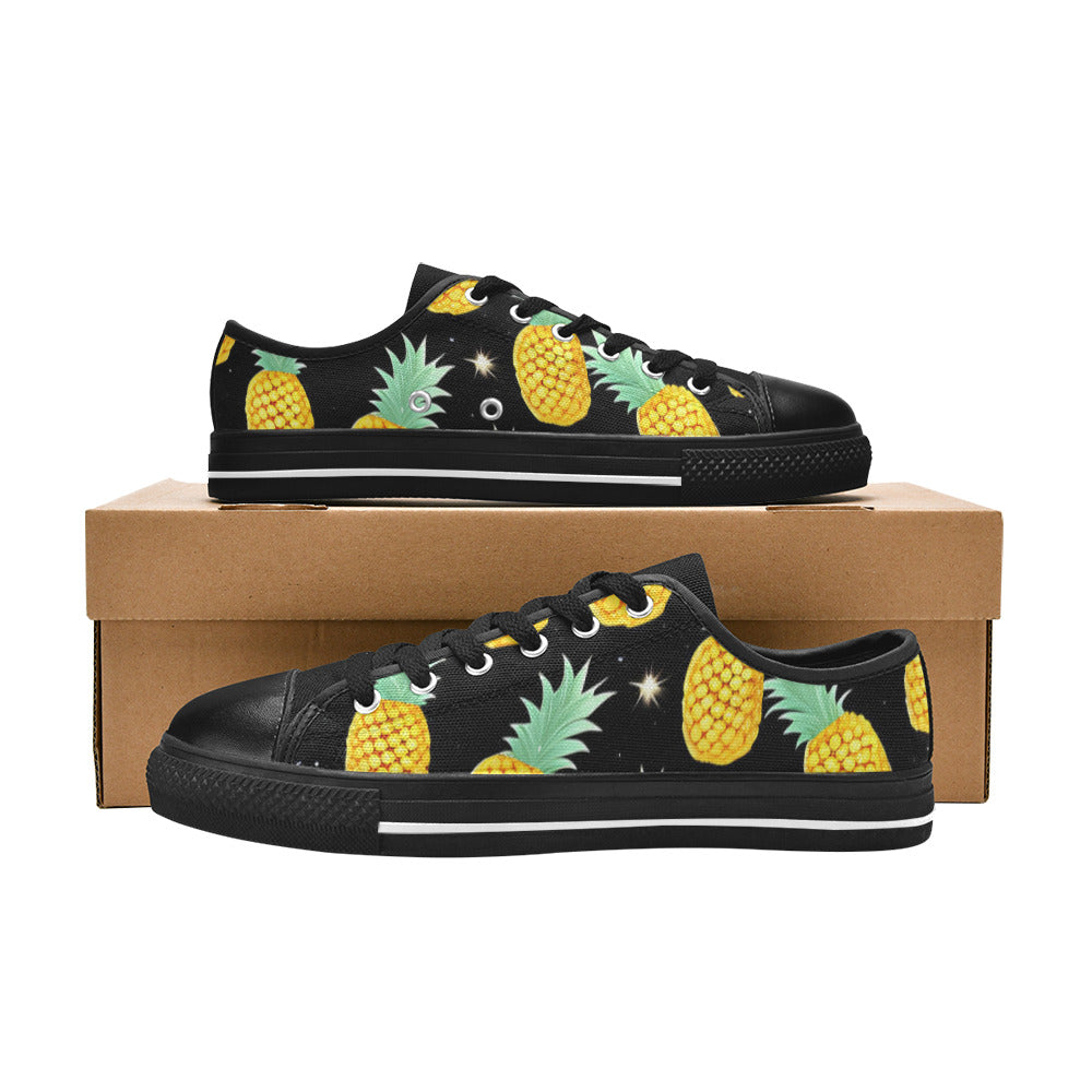 MEN'S Pineapples Please 3 Canvas Neon Fantasy Custom Shoes