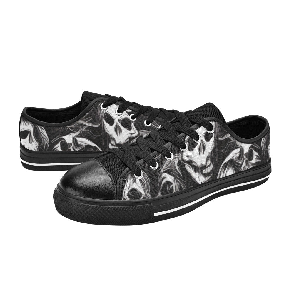 WOMEN'S Cc Skulls Ghosts Canvas Vibrant Chaos Sneakers