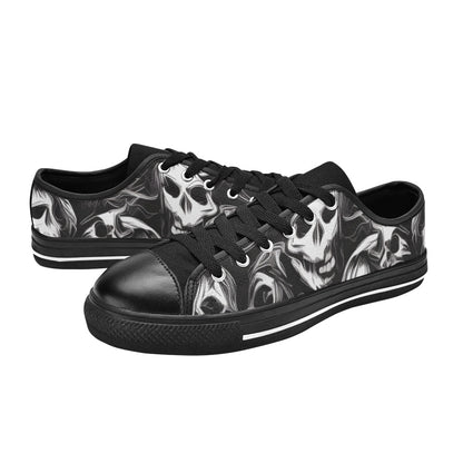 WOMEN'S Cc Skulls Ghosts Canvas Vibrant Chaos Sneakers
