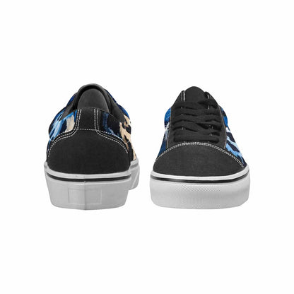 WOMEN'S Animal Print Lace-Up Canvas Grunge Custom Shoes