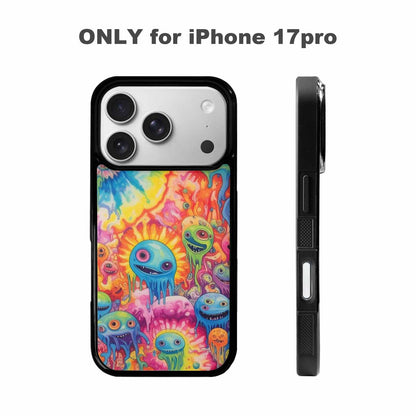 iPhone 17 Pro Case — Aliens Tie Dyemelting Aliens P Tie, Original Design Phone Case