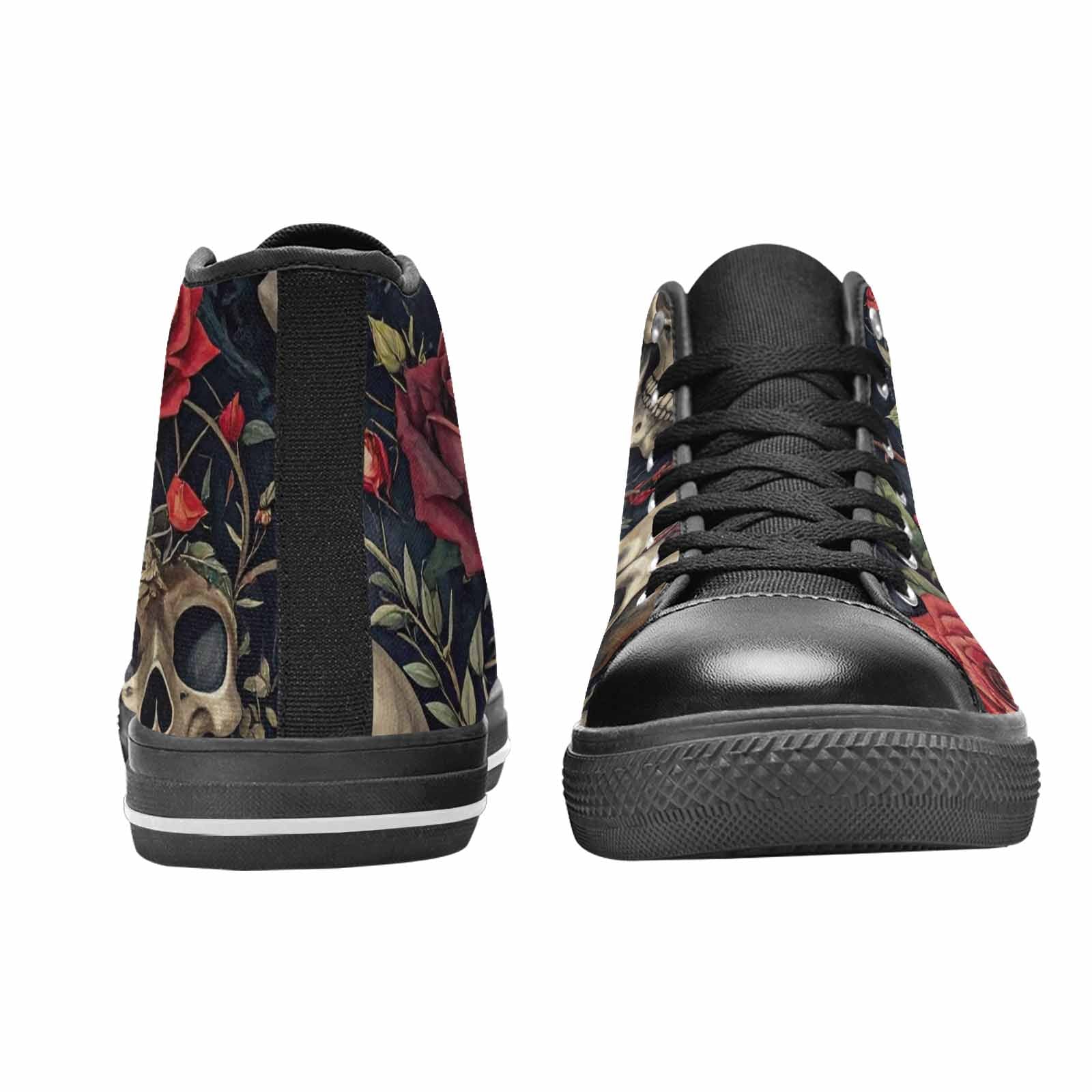 MEN'S Skulls - Roses High Top Canvas Vivid Shoes