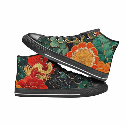 WOMEN'S Dragon Scale Fantasy High Top Canvas Dreamcore Custom Shoes