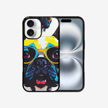iPhone 16 Case — French Bulldog Pop Art Pattern, Custom Phone Case